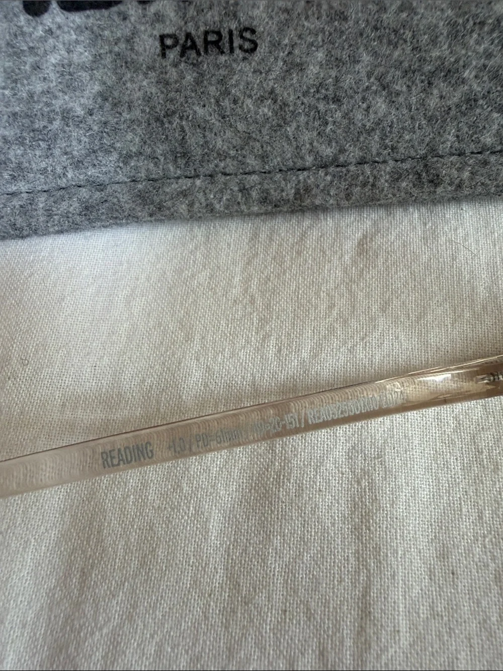 Izipizi translucent Crystal Beige 1.0 Reading Glasses - never worn
